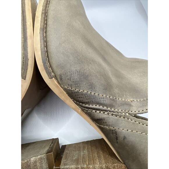 ARTISAN BY ZIGI Womens Brown Sindy Slip On Leather Booties High Heel Shoes 11 M - Picture 10 of 13